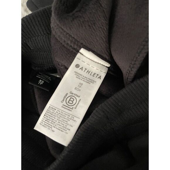 Athlete XS Cozy Karma Zip Pant, Black Soft Pants Joggers NWT Fleece Lining - Picture 9 of 13